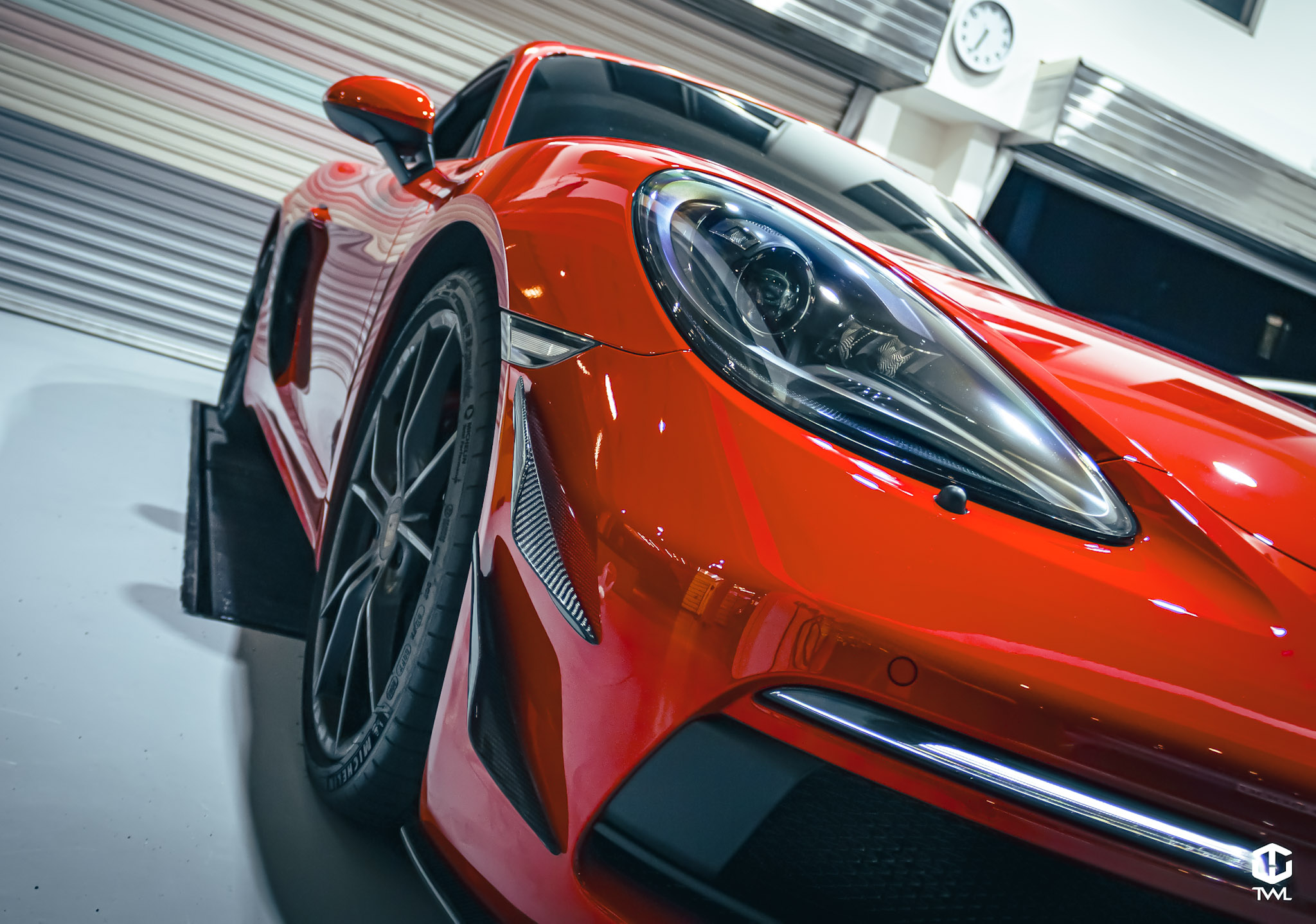 PORSCHE 718 GTS_碳纖維前保風刀